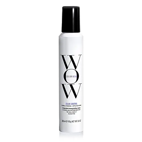 COLOR WOW Color Control Purple Toning + Styling Foam bottle