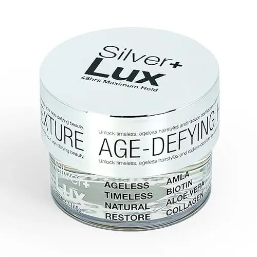Edge Lux Silver+ Edge Control Gel jar with silver lid